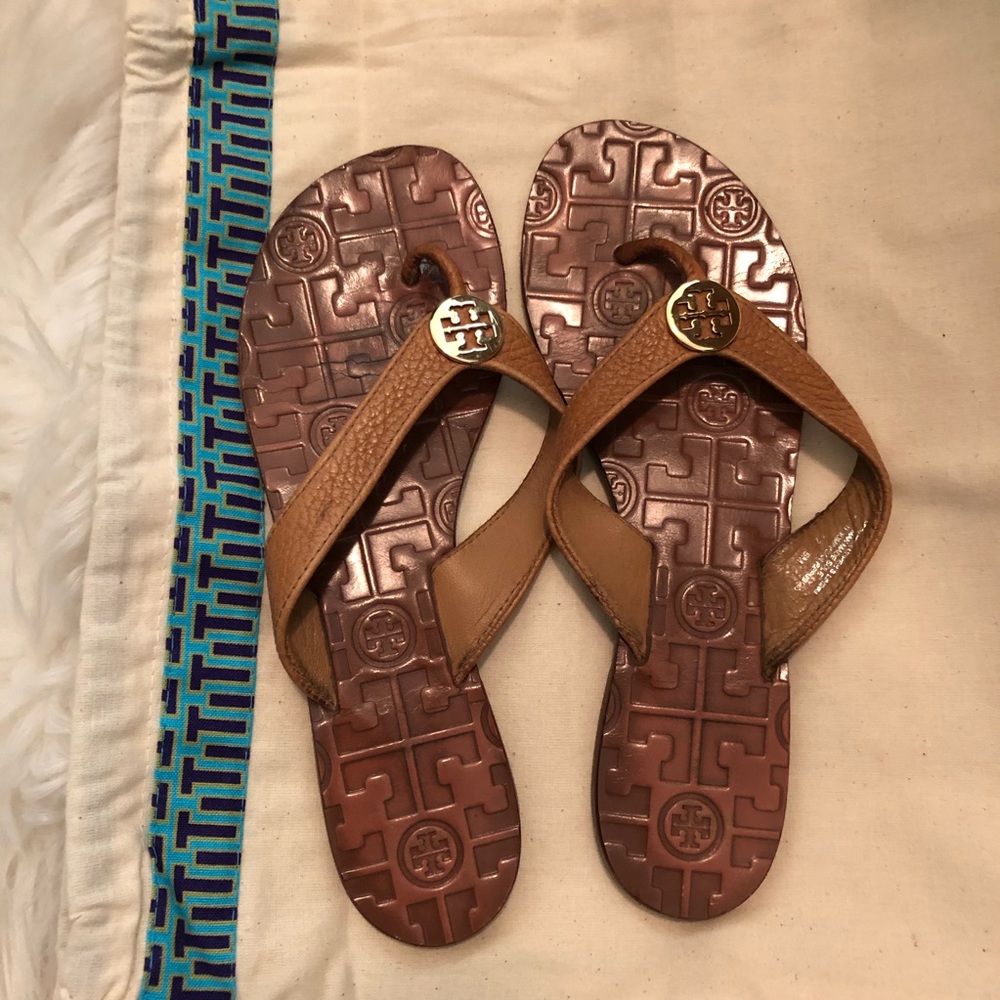 ❌SOLD❌Tory Burch Thora Sandal Royal Tan sz 6 - Picture 3 of 11